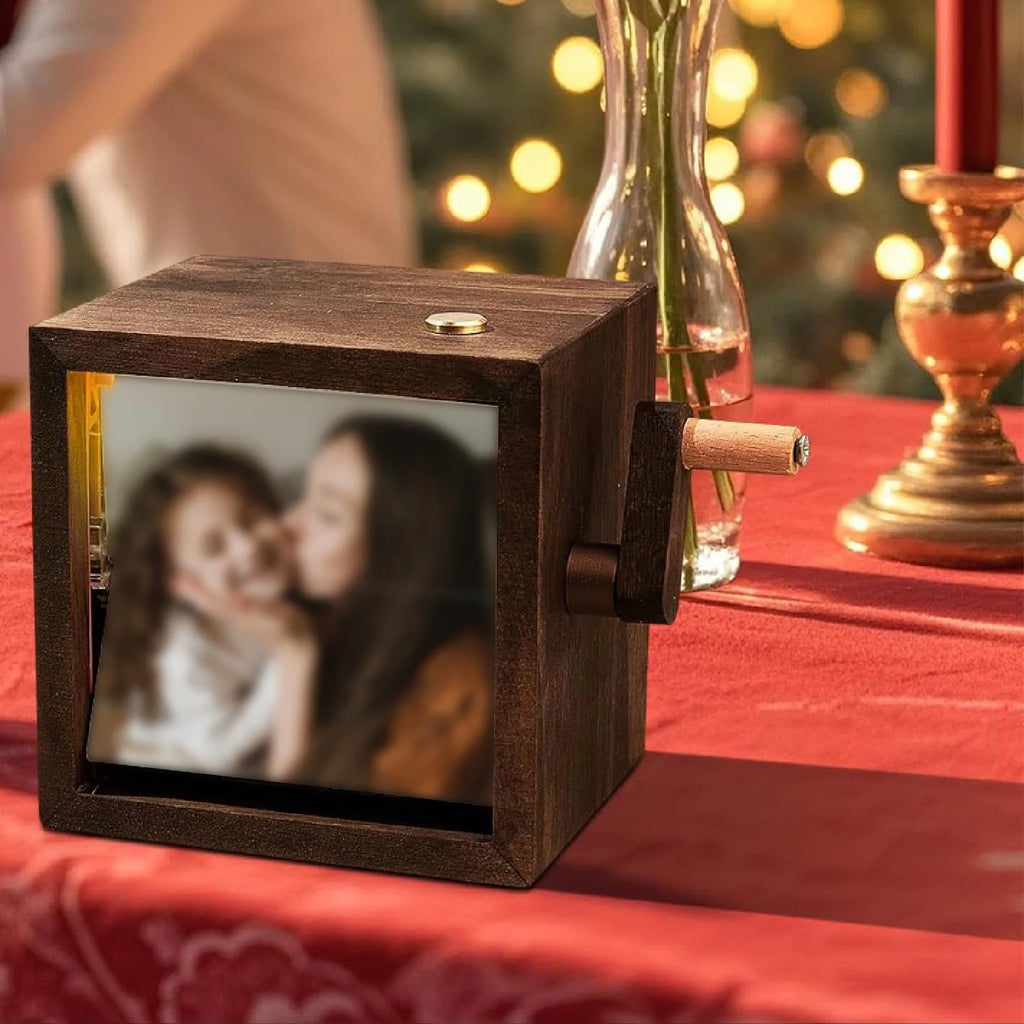 Photo Flip Book Frame DIY Hand Motion for Wedding Graduation Valentine's Day Photo Flipbook Display Box Flip Book Frame