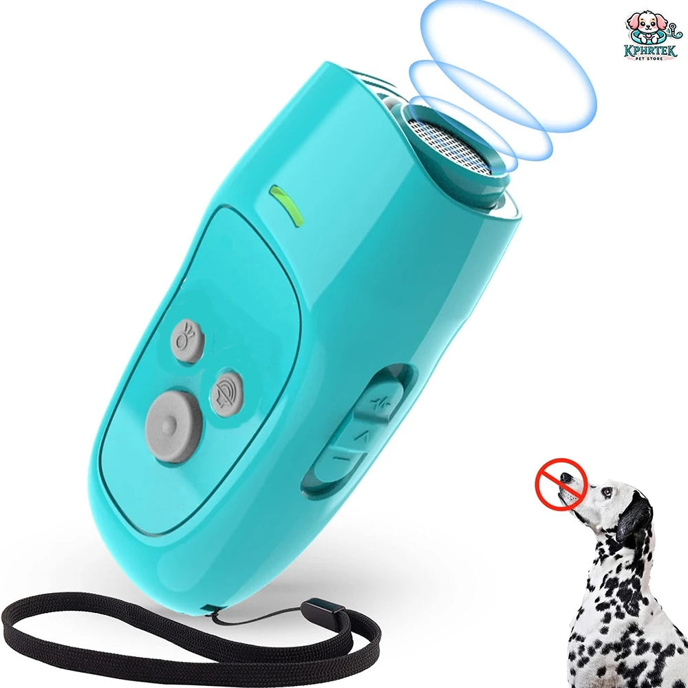 For 1 Dog Rechargeable Ultrasonic Dog Repellent Handheld Bark Control & Training Tool for Pets