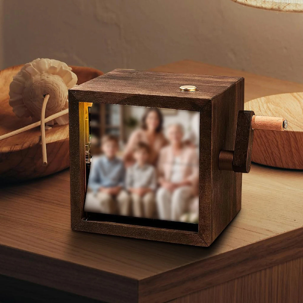 Photo Flip Book Frame DIY Hand Motion for Wedding Graduation Valentine's Day Photo Flipbook Display Box Flip Book Frame
