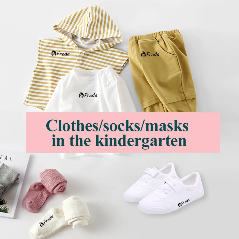 Custom-Made Baby Name Stamp DIY For Children Name Seal Student Clothes Chapter Not Easy To Fade Security Name Stamp Sticker