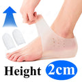 EiD 2cm 3cm 4cm Silicone Invisible Height Increase Insole Height Lift Taller 2in1 Soft Sock Shoes Pad for Men Women dropshipping