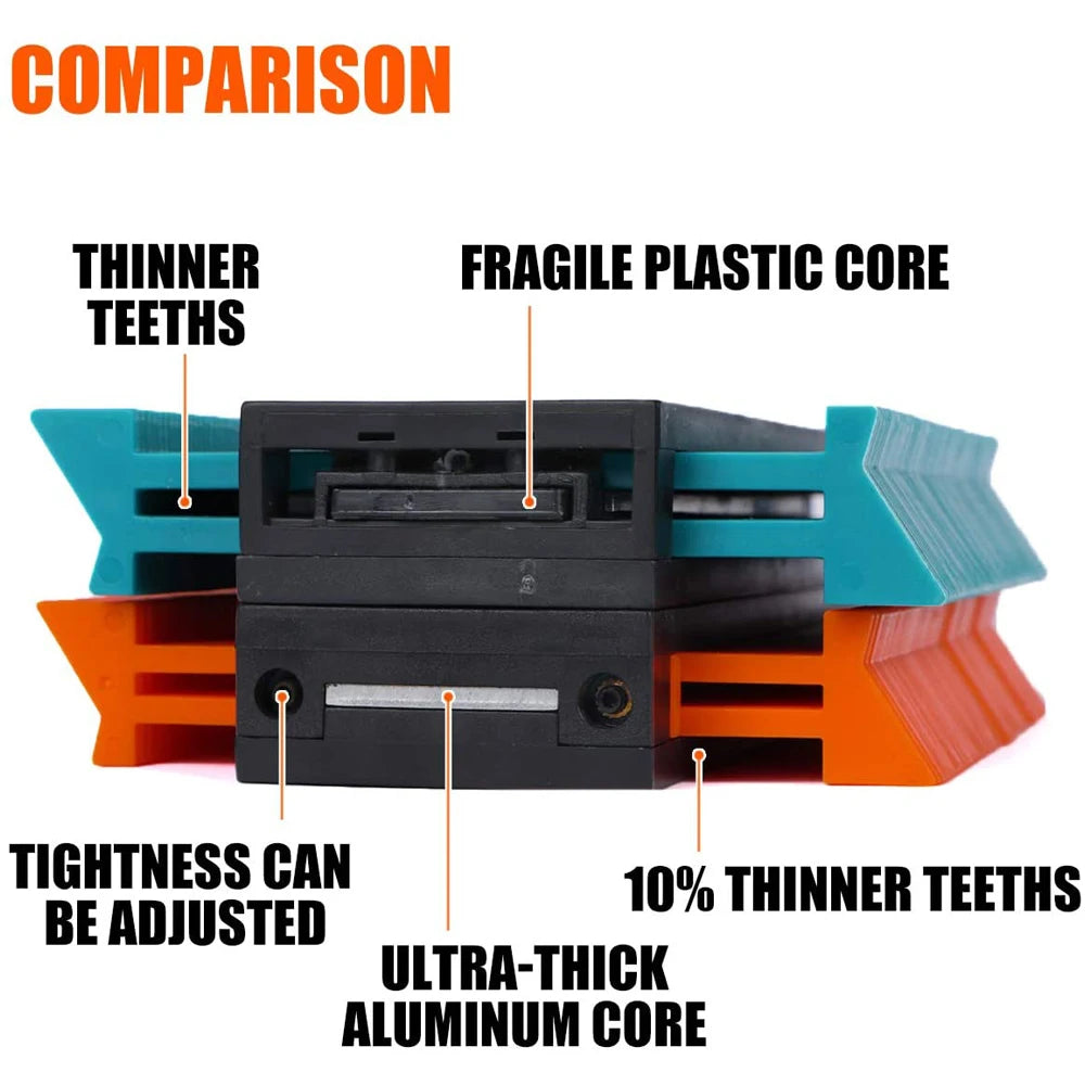 Contour Gauge Profile Duplicator Tool Adjustable Lock Alloy Edge Copy Shaping Wood Measure Ruler Laminate Tiles Wood Marking