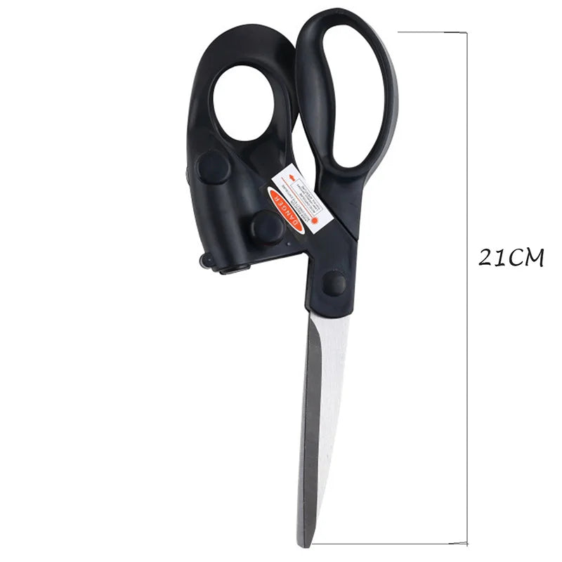 Laser Guided Sewing Scissors Infrared Positioning Laser Stainless Steel Scissors For Needlework Sewing Supplies Professional DIY