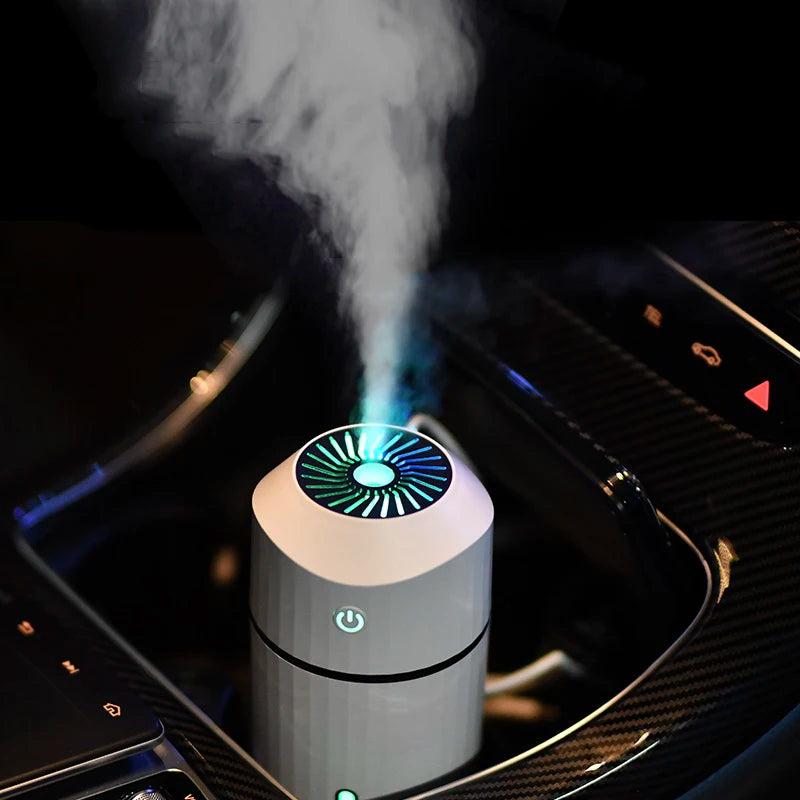 Car with LED Light Cold Fog Adjustable Brightness Fog Mode Humidifier Humidifier Aroma Diffuser for Car Home Office Desk