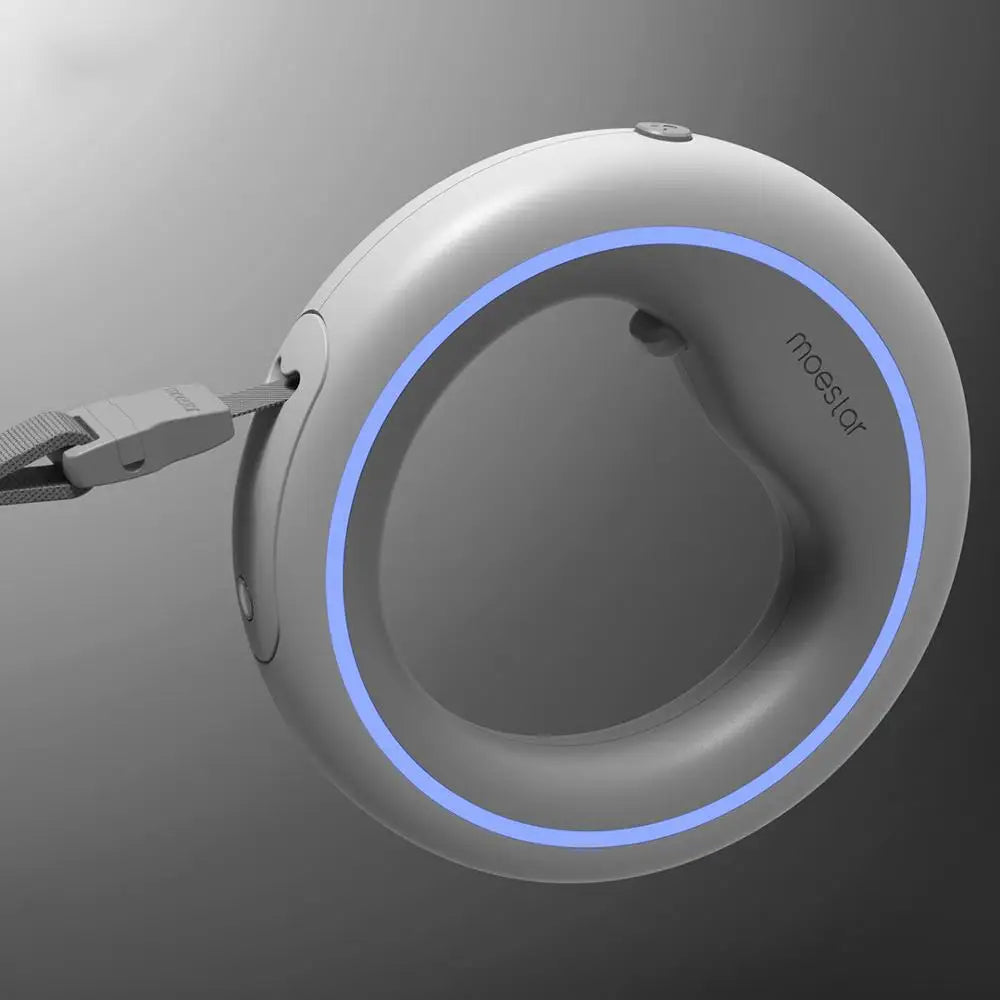 MOESTAR UFO 2.6m Retractable Pet Leash Rechargeable LED Night Light 50kg Static Tension Dog Traction Rope