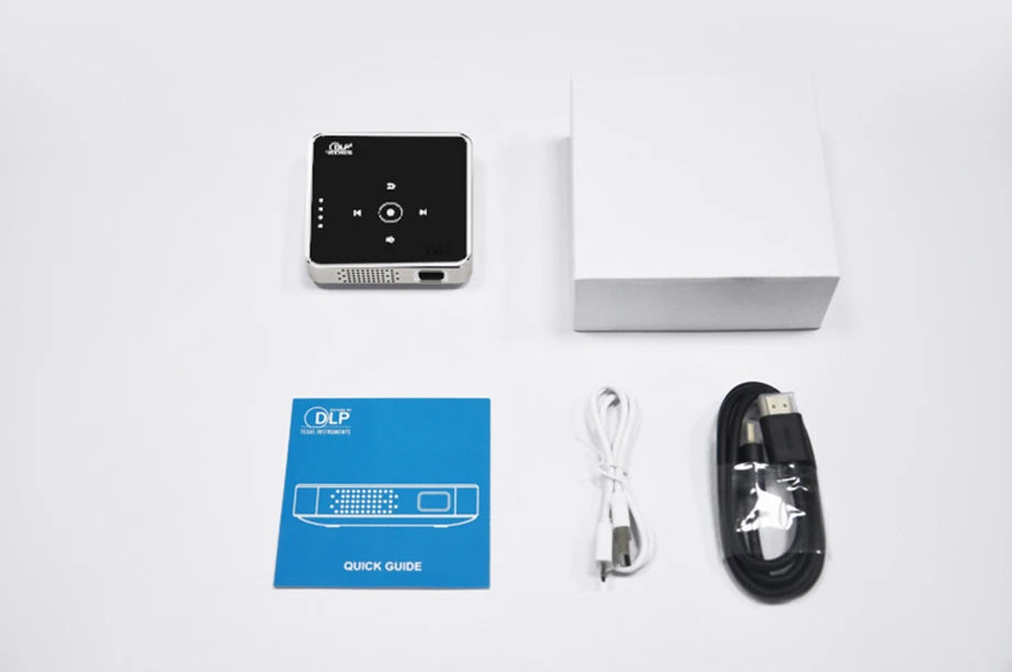 Smartldea New Mini dlp HD Projector support 1080p build in Battery Capacity wired Phone Mirroring proyector Home Theater beamer