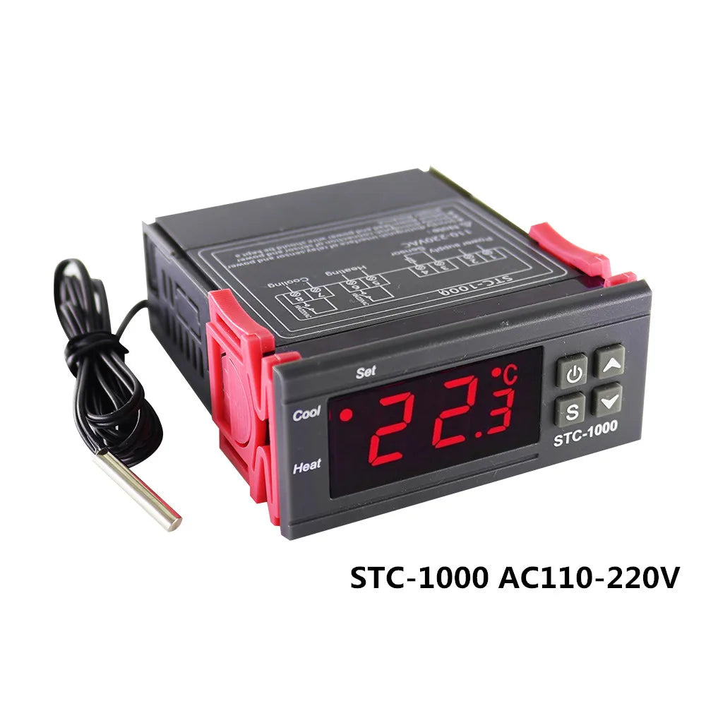 STC-1000 STC-3028 12V 24V 220V Digital Thermostat Thermometer Hygrometer Temperature Humidity Controller Regulator