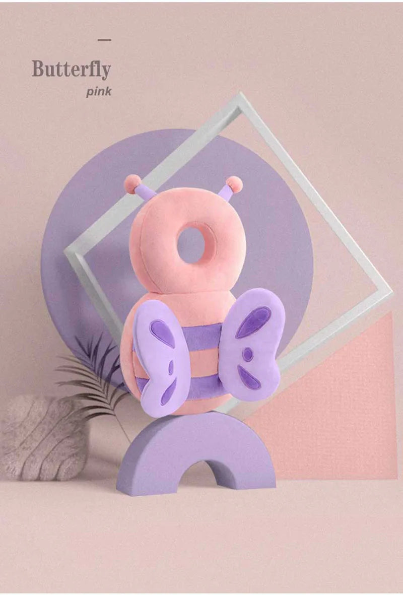 Newborn Headrest Security Pillows Backpack Toddler Baby Head Fall Protection Pad Cushion Cartoon Soft Security Pillows Backpack
