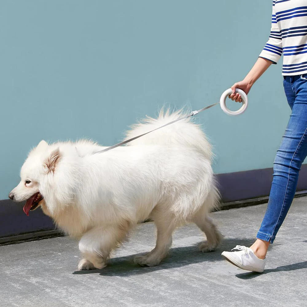 MOESTAR UFO 2.6m Retractable Pet Leash Rechargeable LED Night Light 50kg Static Tension Dog Traction Rope