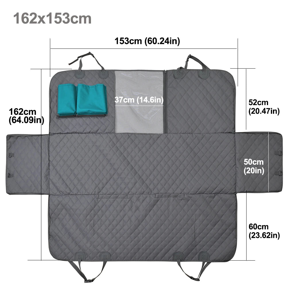 PETRAVEL Dog Car Seat Cover Waterproof Pet Travel Dog Carrier Hammock Car Rear Back Seat Protector Mat Safety Carrier For Dogs
