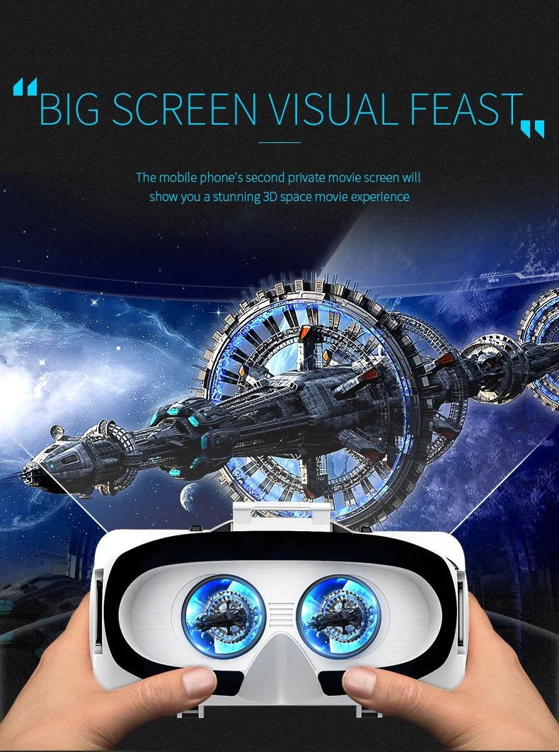 VR Shinecon Casque Helmet 3D Glasses Virtual Reality Augmented For iPhone Android Smartphone Smart Phone Goggle Mobile Viar Game