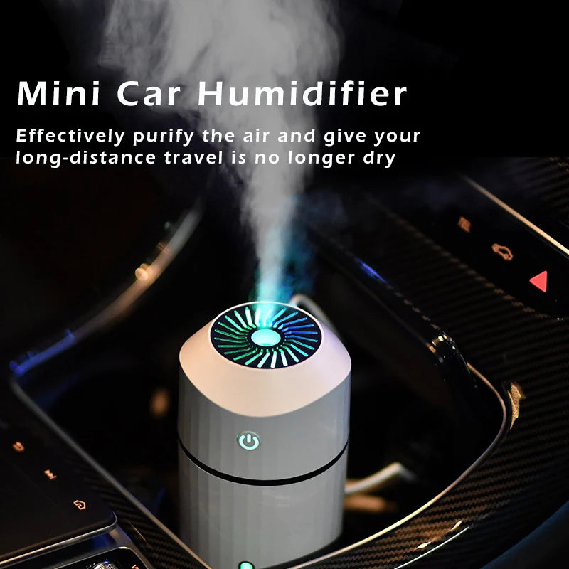 Car with LED Light Cold Fog Adjustable Brightness Fog Mode Humidifier Humidifier Aroma Diffuser for Car Home Office Desk