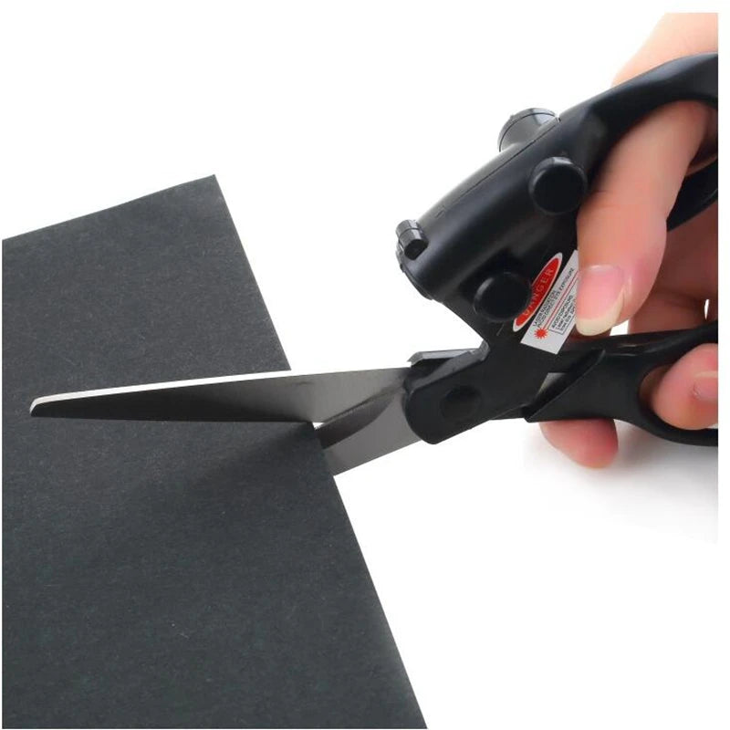 Laser Guided Sewing Scissors Infrared Positioning Laser Stainless Steel Scissors For Needlework Sewing Supplies Professional DIY