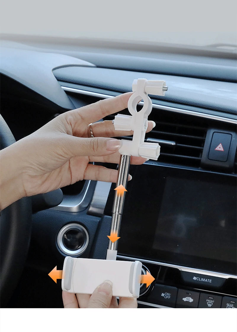 2022 New Car Rearview Mirror Mount Phone Holder For iPhone 12 GPS Seat Smartphone Car Phone Holder Stand Adjustable Support
