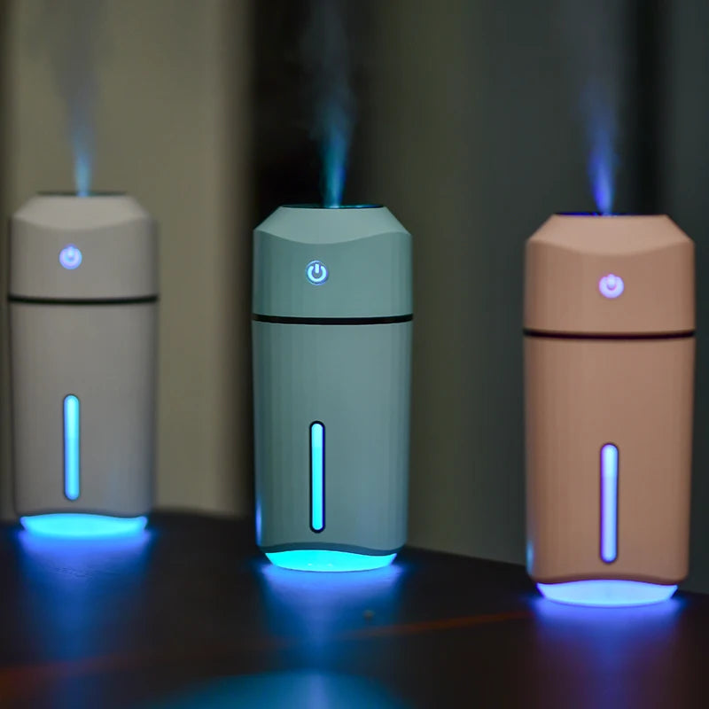 Car with LED Light Cold Fog Adjustable Brightness Fog Mode Humidifier Humidifier Aroma Diffuser for Car Home Office Desk