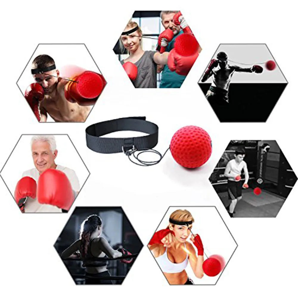 Boxing Training Ball Kid Box Ball Single Game With Headband Parent-child Interaction Boxing Reflex Ball For Reaction Punching