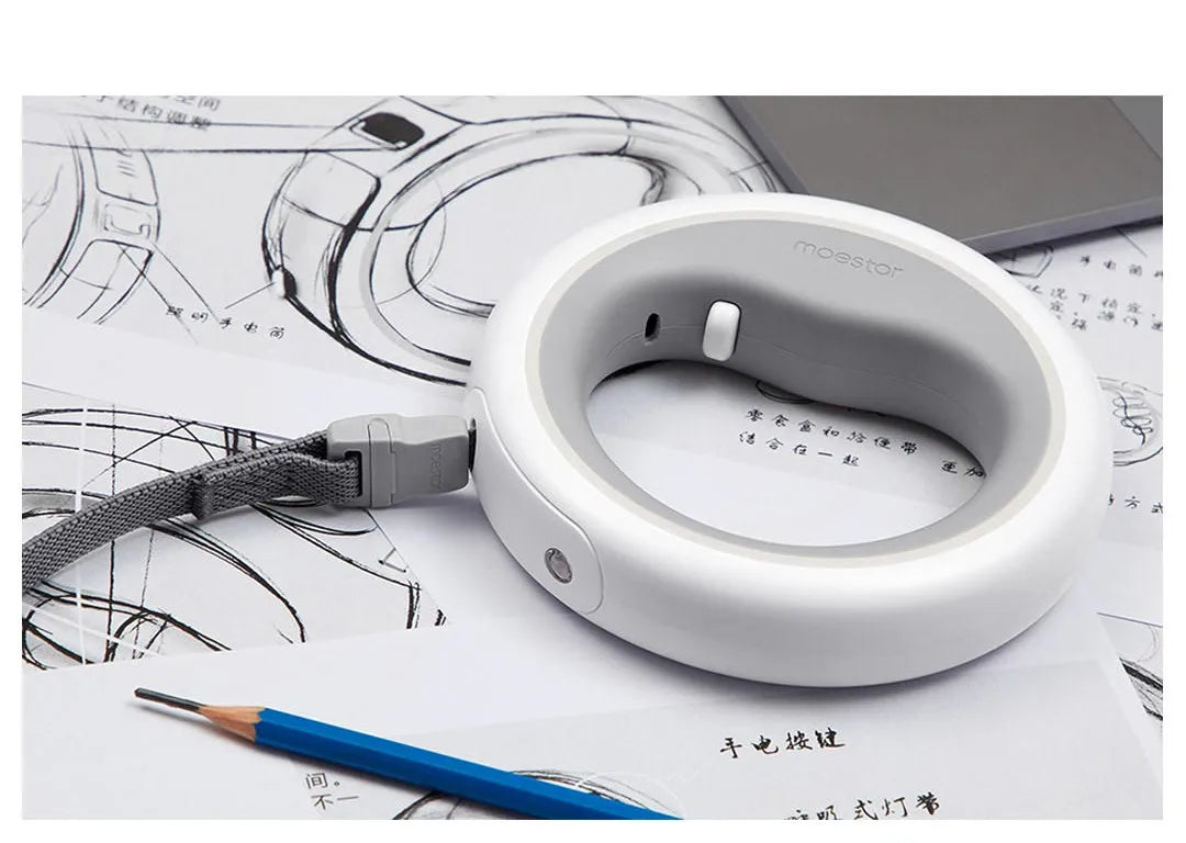 MOESTAR UFO 2.6m Retractable Pet Leash Rechargeable LED Night Light 50kg Static Tension Dog Traction Rope