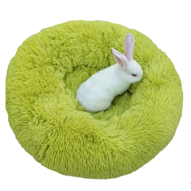 Plush Cat Bed Pet House Soft Long Plush Cat Cushion Mat Dog Bed For Small Dog Cat Nest Winter Warm Kitty Sleeping Bed Puppy Mat