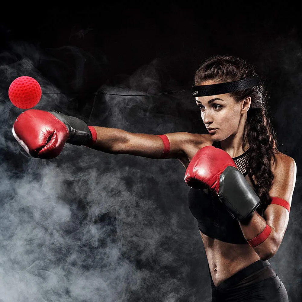 Boxing Training Ball Kid Box Ball Single Game With Headband Parent-child Interaction Boxing Reflex Ball For Reaction Punching