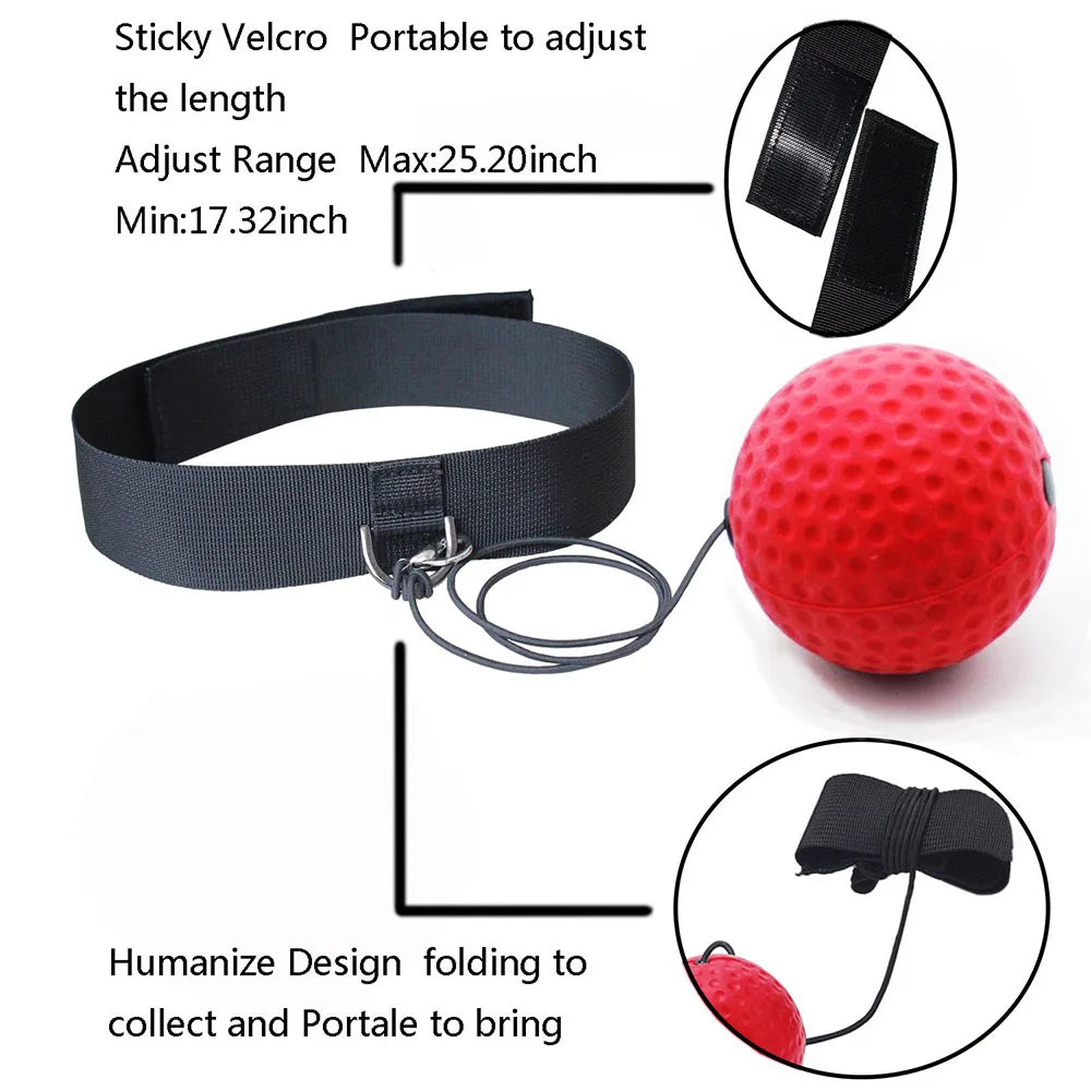 Boxing Training Ball Kid Box Ball Single Game With Headband Parent-child Interaction Boxing Reflex Ball For Reaction Punching
