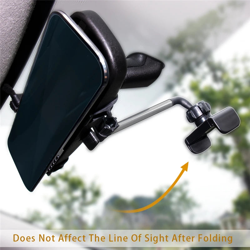 2022 New Car Rearview Mirror Mount Phone Holder For iPhone 12 GPS Seat Smartphone Car Phone Holder Stand Adjustable Support