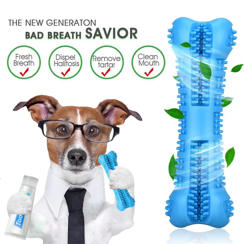 Soft Rubber Dog Toothbrushes Puppy Toys Dog Brush Stick 360 Degree Teeth Cleaning Toothpaste for Small Dogs Pet Toothbrush