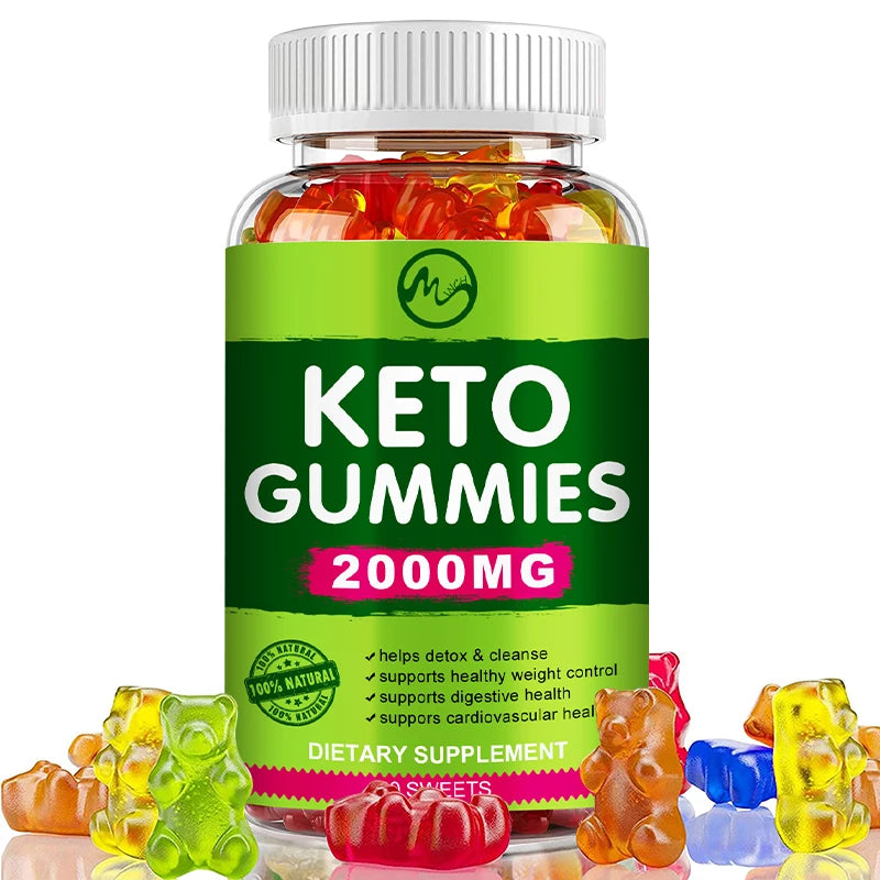 Minch 60 Count Keto Gummies Ketone Fat Body Management Burner Green Apple Cider Vinegar Vitamin Bear Gummy For Men Women Sweets