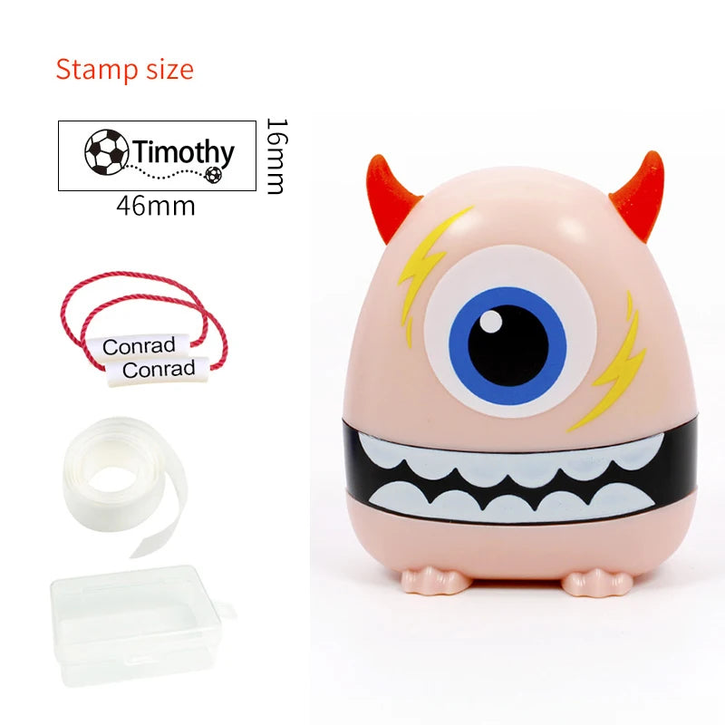 Custom-Made Baby Name Stamp DIY For Children Name Seal Student Clothes Chapter Not Easy To Fade Security Name Stamp Sticker