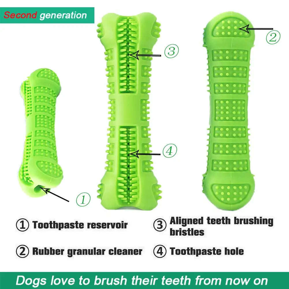 Soft Rubber Dog Toothbrushes Puppy Toys Dog Brush Stick 360 Degree Teeth Cleaning Toothpaste for Small Dogs Pet Toothbrush