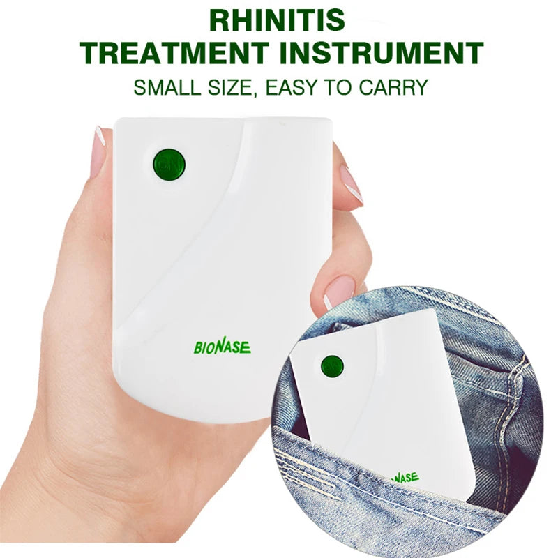 BioNase Nose Rhinitis Sinusitis Cure Therapy Nose Massage Hay Fever Low Frequency Pulse Laser Runny Sneeze Treatment Machine