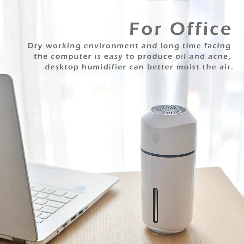 Car with LED Light Cold Fog Adjustable Brightness Fog Mode Humidifier Humidifier Aroma Diffuser for Car Home Office Desk