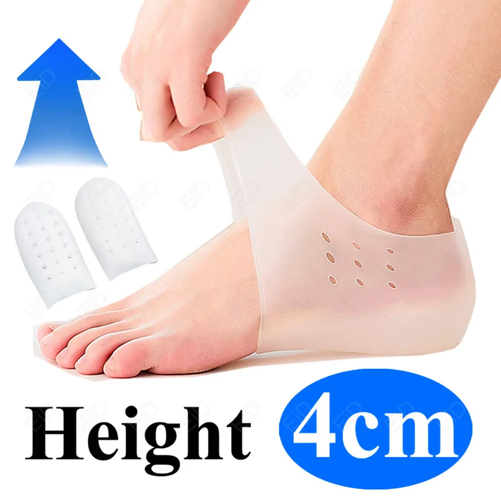 EiD 2cm 3cm 4cm Silicone Invisible Height Increase Insole Height Lift Taller 2in1 Soft Sock Shoes Pad for Men Women dropshipping