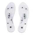 Unisex Magnetic Massage Insoles Foot Acupressure Shoe Pads Therapy Slimming Insoles for Weight Loss Transparent