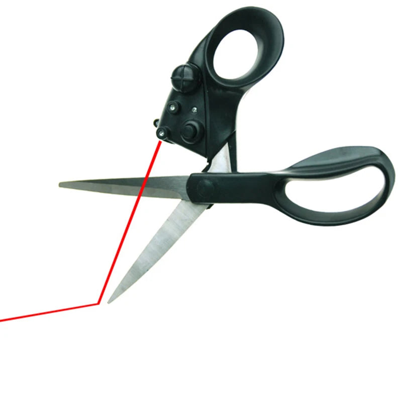 Laser Guided Sewing Scissors Infrared Positioning Laser Stainless Steel Scissors For Needlework Sewing Supplies Professional DIY