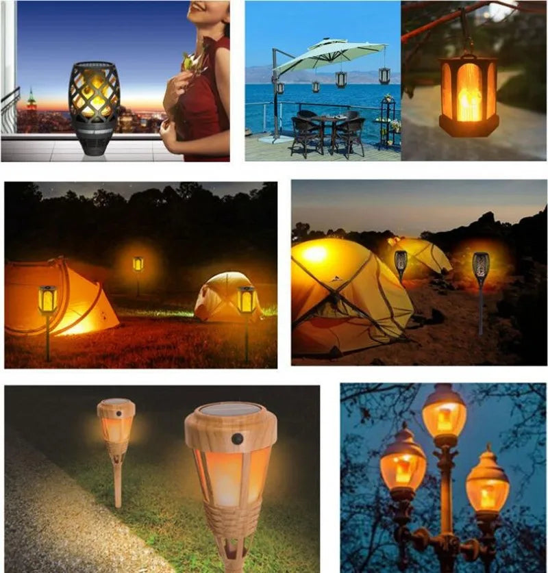 LED E27 Flame Bulb Fire E14 lamp Corn Bulb 4 Modes Party LED Light Dynamic Flame Effect 85v-265v for Home Lighting
