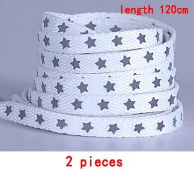 Reflective Shoelaces Sneaker Shoelace Sport Shoelaces Round Rope Shoe Laces Length 120CM Shoelaces Strings
