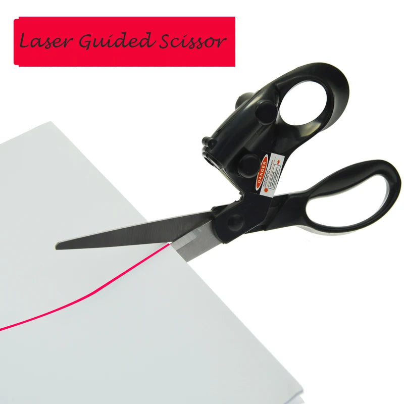 Laser Guided Sewing Scissors Infrared Positioning Laser Stainless Steel Scissors For Needlework Sewing Supplies Professional DIY