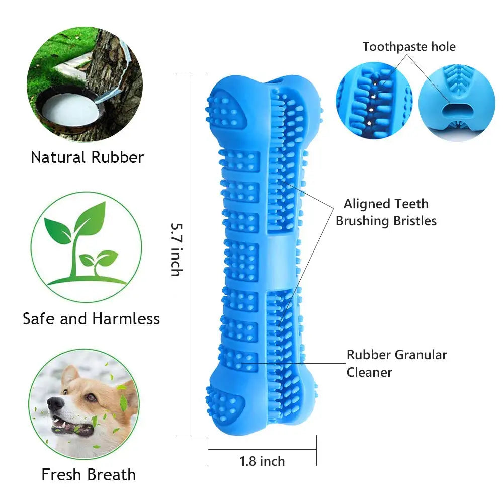Soft Rubber Dog Toothbrushes Puppy Toys Dog Brush Stick 360 Degree Teeth Cleaning Toothpaste for Small Dogs Pet Toothbrush