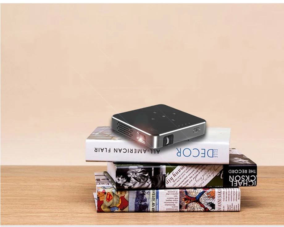 Smartldea New Mini dlp HD Projector support 1080p build in Battery Capacity wired Phone Mirroring proyector Home Theater beamer
