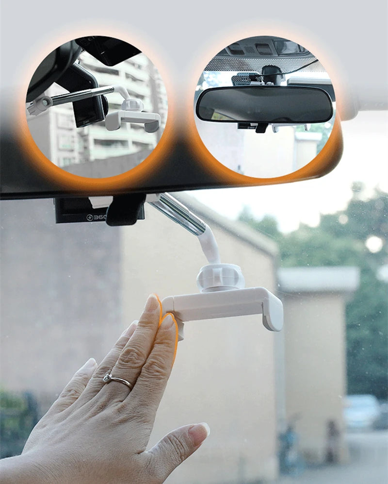 2022 New Car Rearview Mirror Mount Phone Holder For iPhone 12 GPS Seat Smartphone Car Phone Holder Stand Adjustable Support