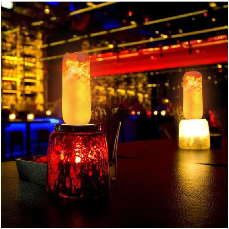 LED E27 Flame Bulb Fire E14 lamp Corn Bulb 4 Modes Party LED Light Dynamic Flame Effect 85v-265v for Home Lighting