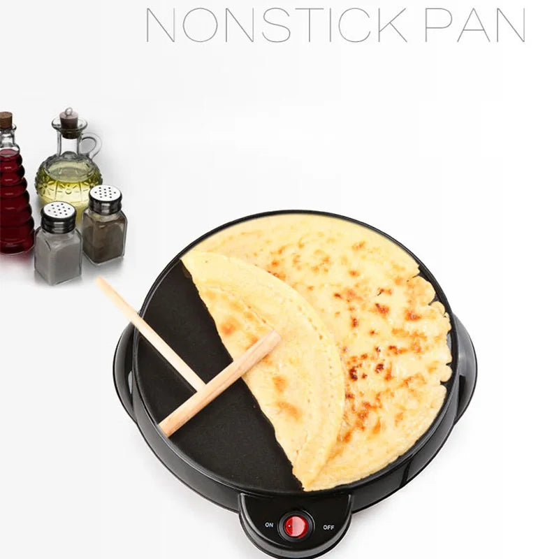 220V 2000W / 650W Kitchen Electric Crepe Maker Paratha Chapati Flat Bread Pizza Tortilla Maker Cooking Tools Appliance Bakeware