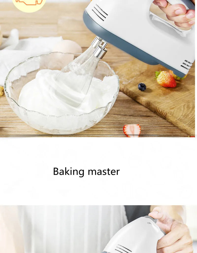 Multifunctional 7 Speed Egg Beater Mini Mixer Electric Food Blender Mixer Automatic Cream Food Cake Baking Dough Mixer