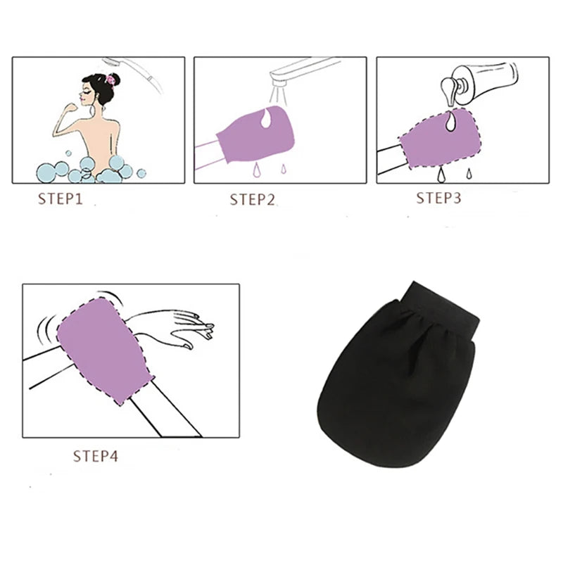 1 Piece Double Sided Hammam Scrub Mitt Magic Peeling Glove Exfoliating Tan Removal Mitt Second Pieces 70% OFF