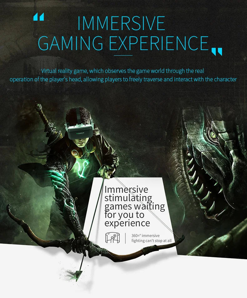 VR Shinecon Casque Helmet 3D Glasses Virtual Reality Augmented For iPhone Android Smartphone Smart Phone Goggle Mobile Viar Game