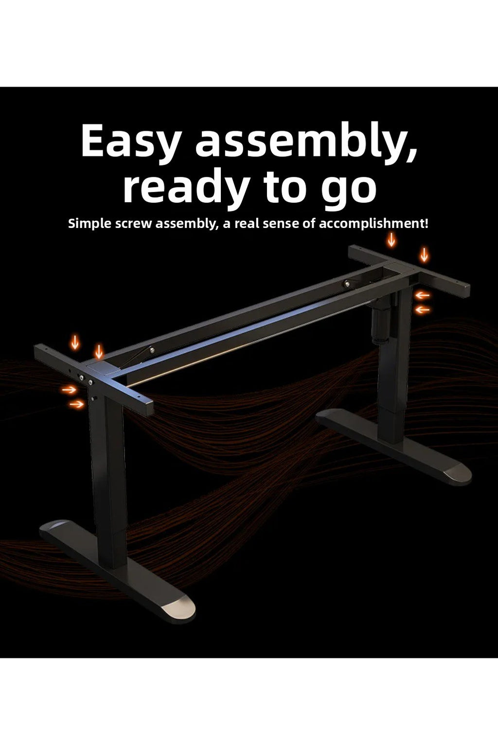 Height Adjustable Gaming Desk Electric Standing Computer Table Carbon Fiber Wide Desktop for Home Office E-sports Setup