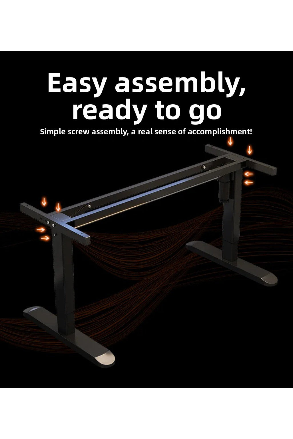 Height Adjustable Gaming Desk Electric Standing Computer Table Carbon Fiber Wide Desktop for Home Office E-sports Setup