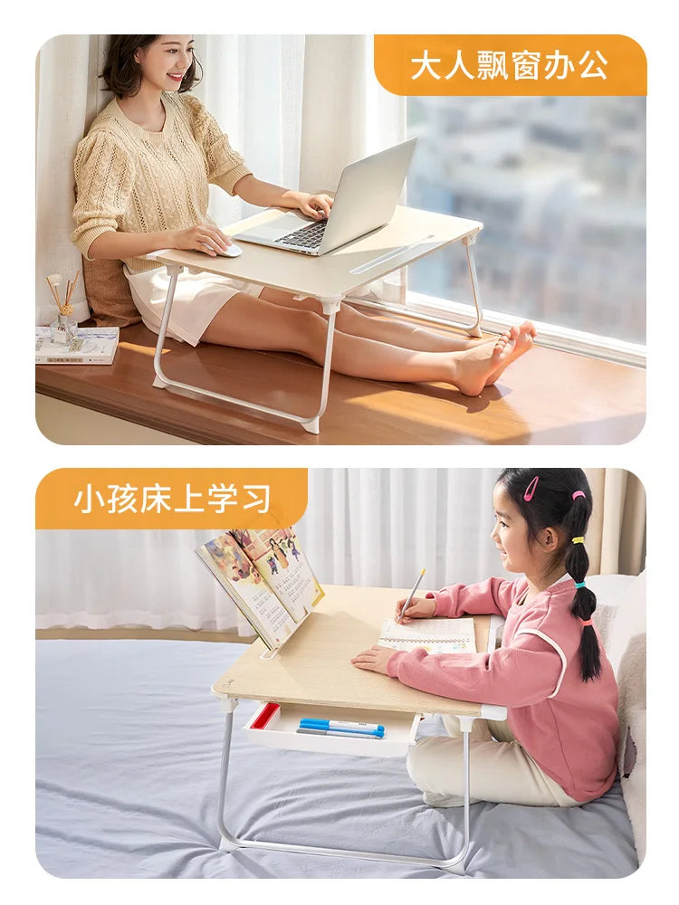 Foldable Laptop Bed Table Floor Tray Desk Study Writing Stand Portable Dorm Desk for Sofa or Home Office Use