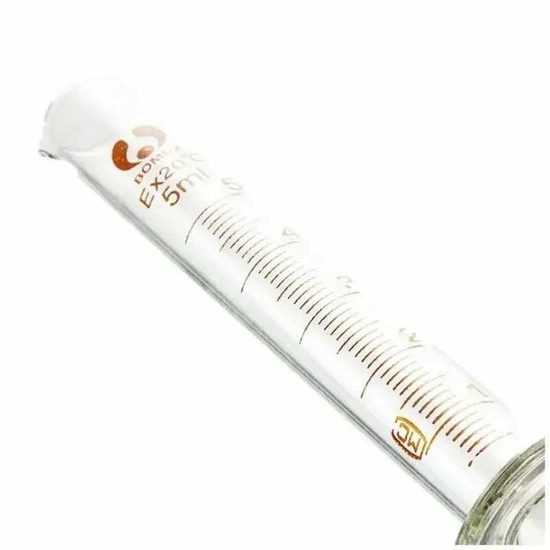 1PCS Lab Measuring Cylinder Set 5ml 10ml 25ml 50ml 100ml 200ml 500ml, Thick Glass Graduated Cylinder Kit for Laboratory Supplies