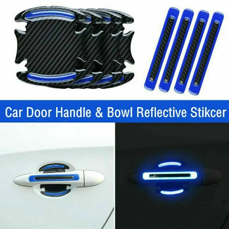 Car Door Handle Reflective Sticker Protection Sticker Door Handle Paint Surface Anti-scratch Reflective Sticker Car Accessories